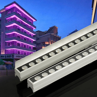 Barres lumineuses LED à pixels pour bâtiments, étanches IP66, 12W, haute luminosité, profil en aluminium, 24V, éclairage extérieur de façade, hôtels, LED RGB