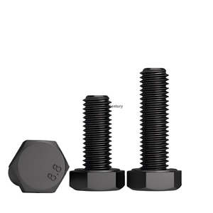 Massiver Rabatt Herstellerqualität Industrielle Schwarze Sechskantschraube 8.8 Klasse DIN 933 Din931 - Product Image 1