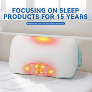 Almohada de masaje para cuello y hombros con función de calentamiento y control por cable para alivio del dolor cervical - Product Image 2