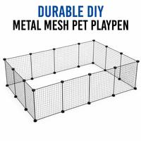 Cage pour animaux de compagnie sur mesure, extra large, robuste, avec 4 roulettes pivotantes à double verrouillage, pour chiens, intérieur/extérieur, enclos de sécurité