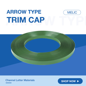 Thấp moq 1inch loại mũi tên màu xanh lá cây màu TRIM cap WhatsApp số quảng cáo Thiết kế LED kênh thư TRIM cap - Product Image 2
