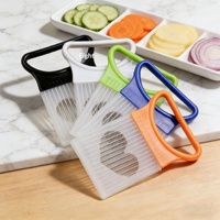 Couvre-aiguille de attendrisseur de viande, stabilisateur d'oignon, trancheuse, outil manuel en acier inoxydable pour fruits et légumes, prêt pour la fabrication