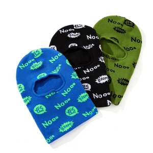 <span class=keywords><strong>Bonnet</strong></span> long pour <span class=keywords><strong>homme</strong></span> coupe-vent à un trou, en tricot jacquard, type cagoule - Product Image 1