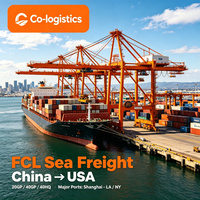 Transitaire maritime FCL fiable Chine-USA, principaux ports, conteneurs 20 pieds et 40 pieds