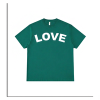 Camisetas Personalizadas para Hombre, 240 g/m², Algodón Grueso, Estampado Puff, Bordado Frontal, Estilo Urbano, Camiseta Blanca Oversize