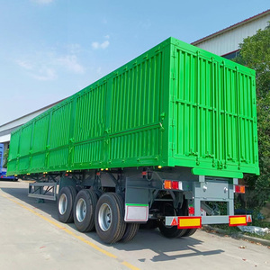 3 Axles Steel Dump <b>Trailer</b> & Tipper Semitrailer Heavy Duty Cargo <b>Box</b> Tipping <b>Trailer</b> with 30 Tons Payload - Product Image 3