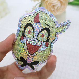 Paquete de etiquetas adhesivas con logotipo de impresión personalizado de alta calidad, hoja adhesiva de corte de beso brillante, pegatina troquelada de vinilo impermeable autoadhesiva - Product Image 1