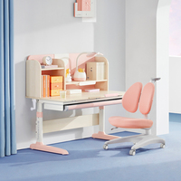 Ensemble bureau et chaise d'étude pour enfants en bois moderne réglable en hauteur avec bureau inclinable ergonomique pour les importateurs en gros
