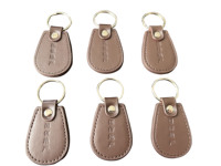 Porte-clés RFID en cuir personnalisable 13,56 MHz, carte réinscriptible T5577 125 kHz, carte de contrôle d'accès, porte-clés RFID