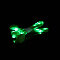 Vente en gros de lacets plats en nylon de 7e génération, lumineux, qui brillent dans le noir, cordon lumineux de 8 mm, couleur personnalisée