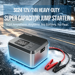 Arrancador de Emergencia Portátil SPKSTAR con Supercondensador, 12V 24V, Diseño sin Batería, Corriente Máxima 2000A 3000A, para Camiones y SUV - Product Image 1