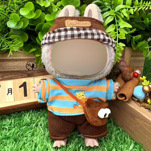 Venta al por mayor de trajes de muñeca de dibujos animados de 17cm, material de felpa duradero perfecto para decoración de muñecas y fiestas navideñas - Product Image 2