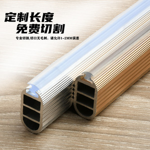 Aluminum Alloy Wardrobe Hanging Rod Gold Double Damper <b>Track</b> Wall Mount Hardware Accessories - Product Image 1