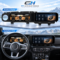 Pour Jeep Wrangler JL Gladiator JT 2018 Autoradio à double écran -23 Stéréo GPS Navi