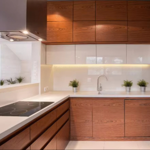 Hiện đại Modular Pet Acrylic nhà bếp thiết kế đảo phòng khách Divider ẩm thực Tủ Laminate Countertop vòi phụ kiện - Product Image 1