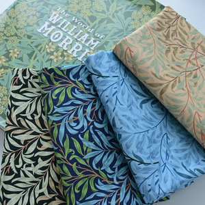 En gros 100% coton popeline maison Textile tissu <span class=keywords><strong>William</strong></span> <span class=keywords><strong>Morris</strong></span> impression fleurs T-Shirt tissu - Product Image 3