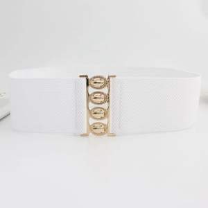 Cinturón ancho elástico personalizado para mujer, tendencia Retro, decoración <span class=keywords><strong>juvenil</strong></span> sencilla, cinturones informales para niñas, uso de pretina - Product Image 3