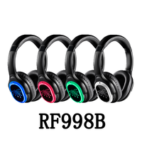 Headset Wireless Silent Disco Over-ear RF998B-Quiet Clubbing 3 Channel untuk Pesta DJ