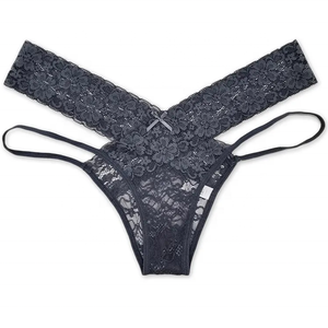 Tanga de Encaje Tejido Transpirable con Corte en V, Estilo Moderno, Directo de Fábrica, para <span class=keywords><strong>Mujer</strong></span>, Sexy - Product Image 4