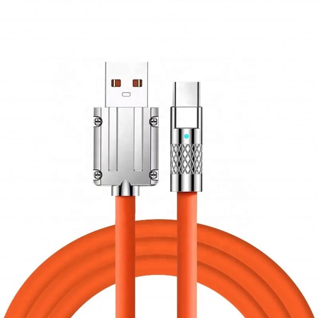 Wholesale Aluminum Alloy 120W Cable 6A Fast Charging Usb C Cable for Samsung Cable