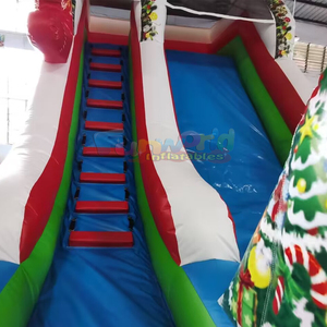 Holiday party jumpers entertainment tobogan hinchable christmas bounce house inflatable slide for adults - Product Image 4