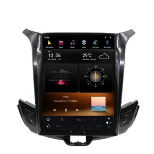 Rádio de carro Android 11 estilo Tesla para Chevrolet Cruze 2015-2017 Car Multimedia Player Carplay 4G sem fio