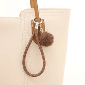 Cordon de suspension pour téléphone portable avec pendentif boule en peluche HR, motif denim unique et super cool, en polyester résistant et résistant à l'eau - Product Image 3