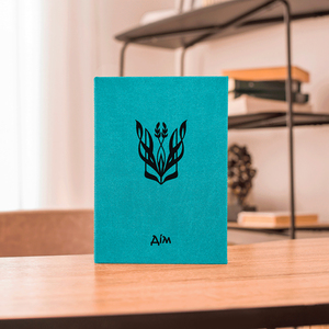 Набор тетрадей в твердом переплете с льняной обложкой и тиснением золотой фольгой - Product Image 3