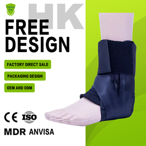 Penahan pergelangan kaki renda elastis yang dapat diatur untuk berlari & basket peralatan terapi fisik pemulihan keseleo - Product Image 1