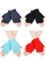 Gants d'hiver unisexes personnalisés avec logo, gants chauds sans doigts pour taper, conduire, travailler au bureau