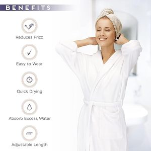 Custom Water Absorbent Waffle Custom Spa Salon Hat Microfiber Drying Quick Dry Hair Turban <b>Wrap</b> <b>Towel</b> - Product Image 6