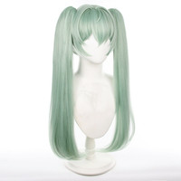 Vente en gros Perruque Corin Wickes 75cm de long vert clair synthétique Anime Halloween Party Zenless Zone Zero Game Cosplay Perruque de queues de cheval