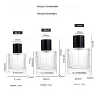 Emballage d'impression sérigraphique écologique de qualité supérieure, flacon de parfum en verre à vaporiser, personnalisé 30ml50ml100ml OEM&ODM, flacon de parfum de luxe