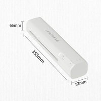 Mini Plastifieuse A4 80-100 Microns, Largeur d'entrée 230 mm, Plastifieuse Thermique à Chaud et à Froid pour la Maison, le Bureau et l'École