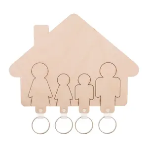 Porte-clés mural en bois personnalisé pour merchandising - Product Image 1