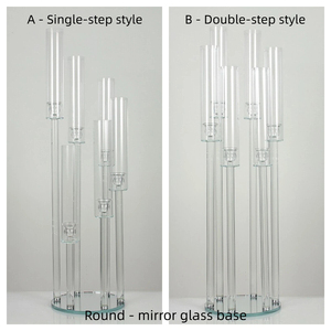 Tempat Lilin Kristal Perak Mewah untuk Dekorasi Meja Pernikahan, Dudukan Lilin Tinggi Elegan, Hiasan Natal Modern - Product Image 4