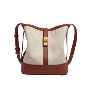 Bolso de Hombro Tipo Hobo de Cuero PU Personalizado con Hilo Teñido y Contraste de Color, Fabricación OEM y ODM, Exportación Profesional de Moda Femenina - Product Image 1