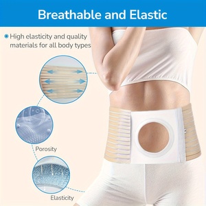 Ceinture <span class=keywords><strong>abdominale</strong></span> élastique large pour stomie, pour le sport, fixe les poches de stomie et évite les hernies parastomiques - Product Image 5