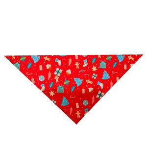 Pañuelo Triangular para Mascotas, Bufanda Navideña para Perro, Poliéster Ecológico con Estampado, Accesorios con Borde Ligero - Product Image 5