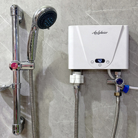 Ducha eléctrica instantánea integrada, termo ELCB de 220v para baño y cocina