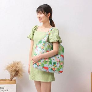 Sac fourre-tout pliable en polyester 190T, imprimé avec logo personnalisé, résistant aux déchirures, lavable en machine, réutilisable, sac de courses pliable en RPET - Product Image 3