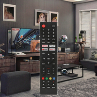 Control Remoto para TV TVSNARP WRT1950 con Botones de Netflix y YouTube, Código Fijo, 4 Botones, Universal, Funciona con Pilas AAA, Alcance de 10 m, Plástico