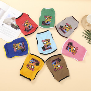 Gilet imprimé Minion pour chien et chat, en polyester respirant, plusieurs couleurs, à porter en été, printemps et automne - Product Image 1