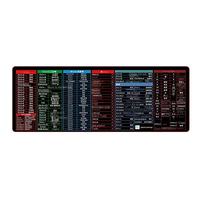 Tapis de souris de jeu personnalisé grand format pour bureau, en caoutchouc, anti-rayures, en stock, avec raccourcis Ctrl Word Excel