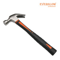 Marteau à griffes en acier au carbone, poignée en plastique robuste, fabrication chinoise, qualité DIY, taille personnalisée OEM, 8oz-16oz-24oz