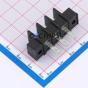MX25HM-7.62-03P-BK01-Cu-S-A Barrier Terminal Block Through hole Component (THT),P=7.62mm Connector Two Sides 7.62mm 1x3P 3P - Product Image 2