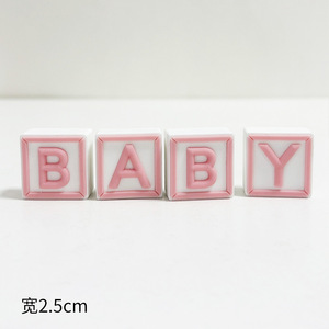 Decorazione per <span class=keywords><strong>Torta</strong></span> di Compleanno Orsetto con Fiocco Rosa Blu Marrone in Gomma Morbida Decorazione per <span class=keywords><strong>Torta</strong></span> Bambino Bambina - Product Image 4