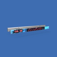 Écran publicitaire LED COB P1.5625 1200x60mm pour intérieur, écran fin HD pour étagères, résistant à l'eau, pour présentoirs de vente au détail, garantie 1 an