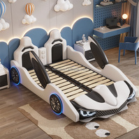 Hot Sales Cost-Effective Kids Car Bed Luxury 2 People Soft Children's Bed Modern Multifunctional Storage Music Cartoon Bed