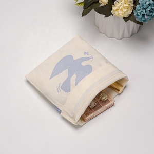 Bolsa de hilo de algodón con cordón de lujo Bolsa de algodón suave Tamaño personalizado Embalaje de color personalizado Aceptable - Product Image 5